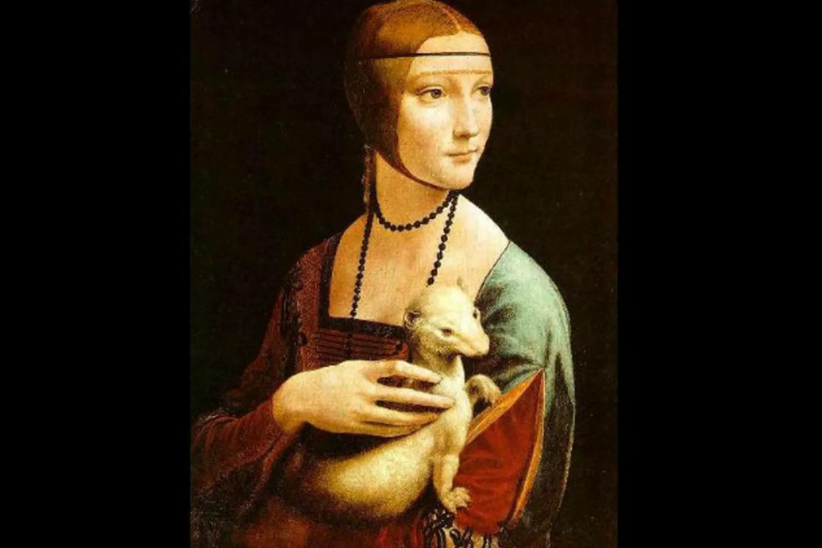 Cosa vedere a Cracovia in un weekend: il quadro di Leonardo da vinci dama con ermellino al museo Czartoryski