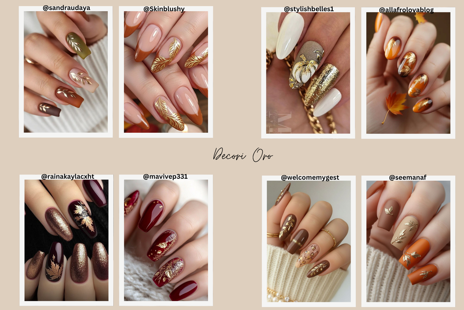 Come fare le unghie a novembre: idee e inspo particolari con decori oro