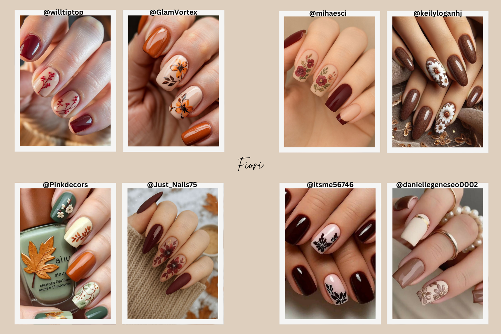 Come fare le unghie a novembre: idee e inspo particolari con fantasie di fiori 