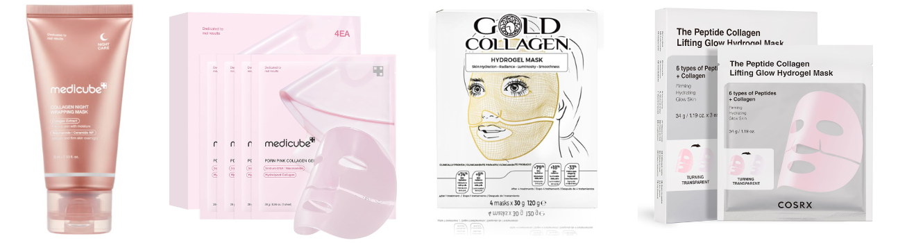 maschere coreane collagene 8 ore