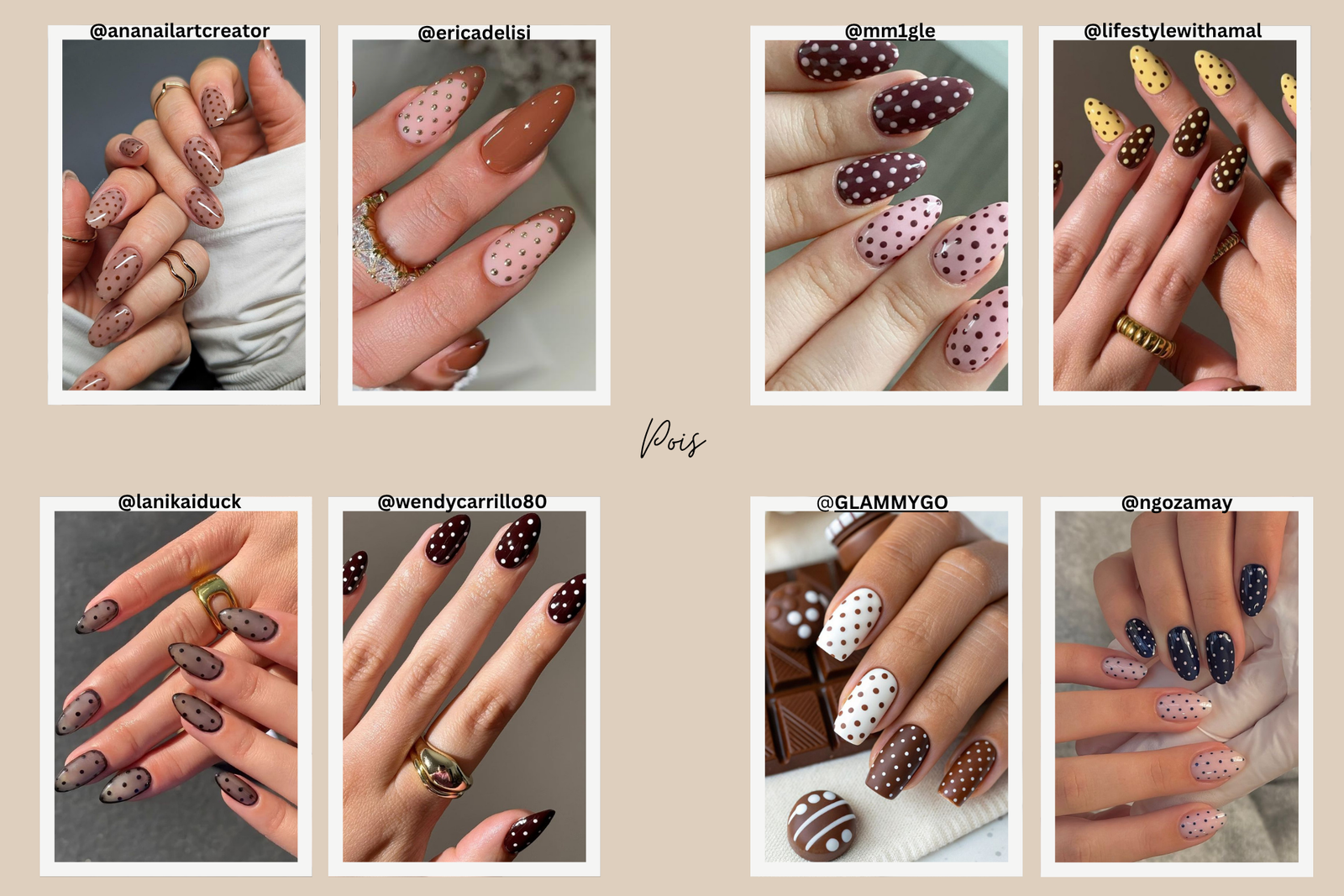 Come fare le unghie a novembre: idee e inspo particolari a pois