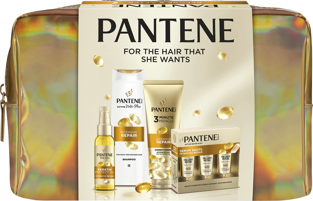 Pantene Pro-V Active Nutri Plex Golden Bag- regali di natale beauty per la mamma 