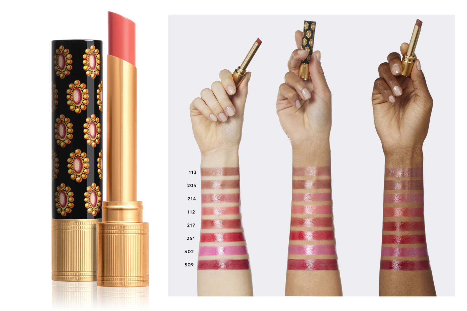Makeup lussuoso per natale rossetto Gucci 