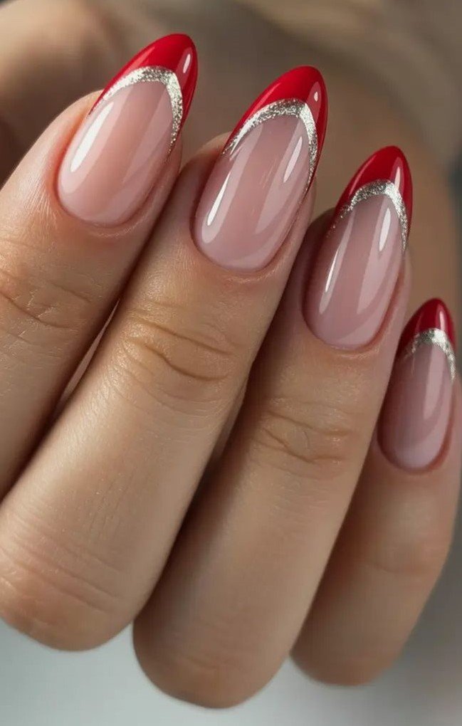 Idee Unghie Natalizie con French