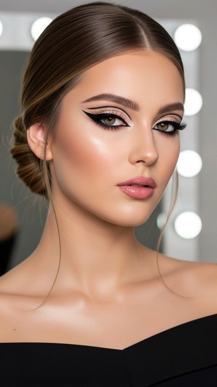 trucco makeup per tubino nero per capodanno
