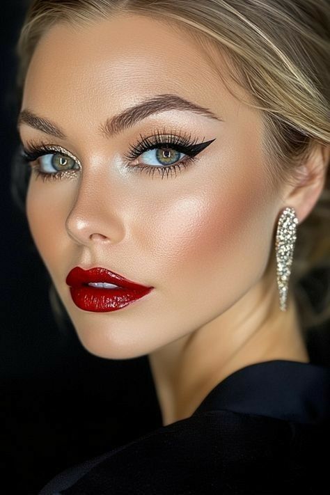trucco makeup per tubino nero per capodanno 