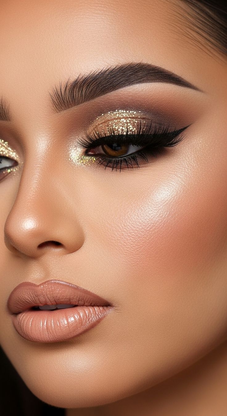 trucco makeup per tubino nero per capodanno