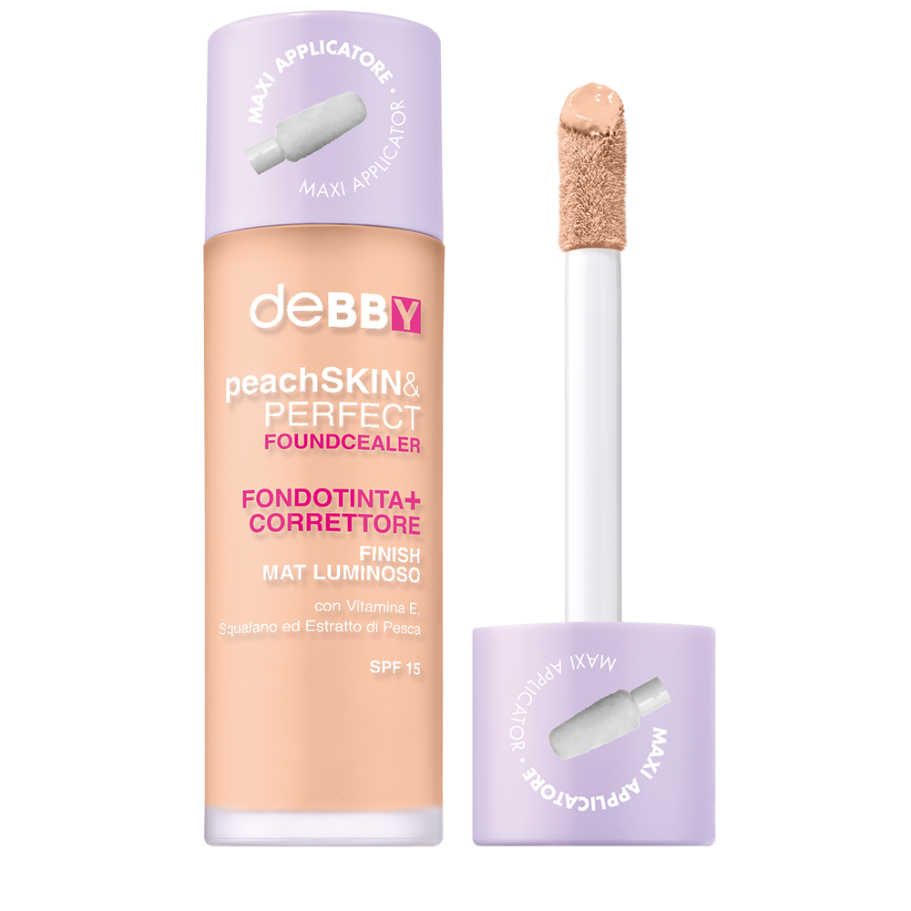 Debby PeachSKIN&PERFECT FOUNDCEALER – tra i migliori fondotinta correttore low cost 2026