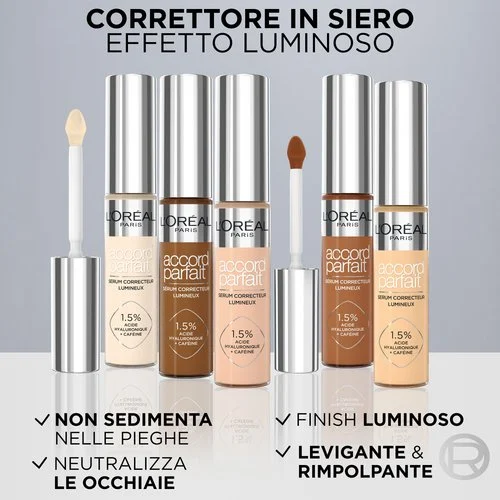 L’Oréal – Accord Parfait Correttore in Siero (True Match)- correttori economici per pelle matura