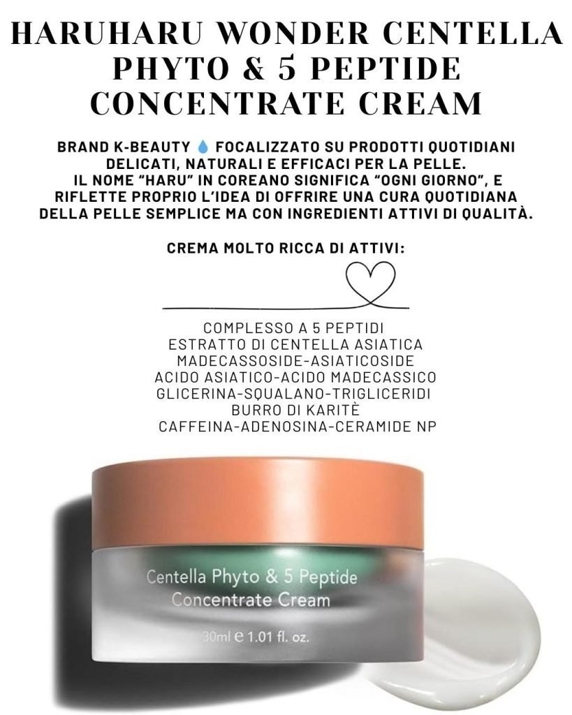 Migliori creme peptidi economiche- haruharu wonder