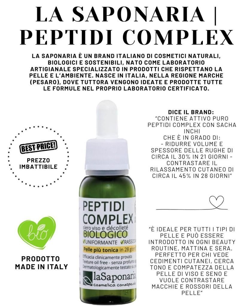 Migliori creme peptidi economiche- siero della saponaria