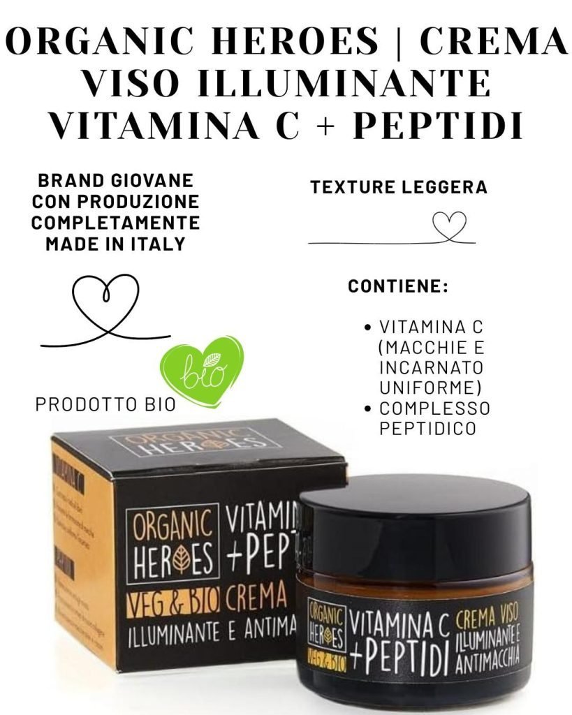 Migliori creme peptidi economiche- crema organic heroes