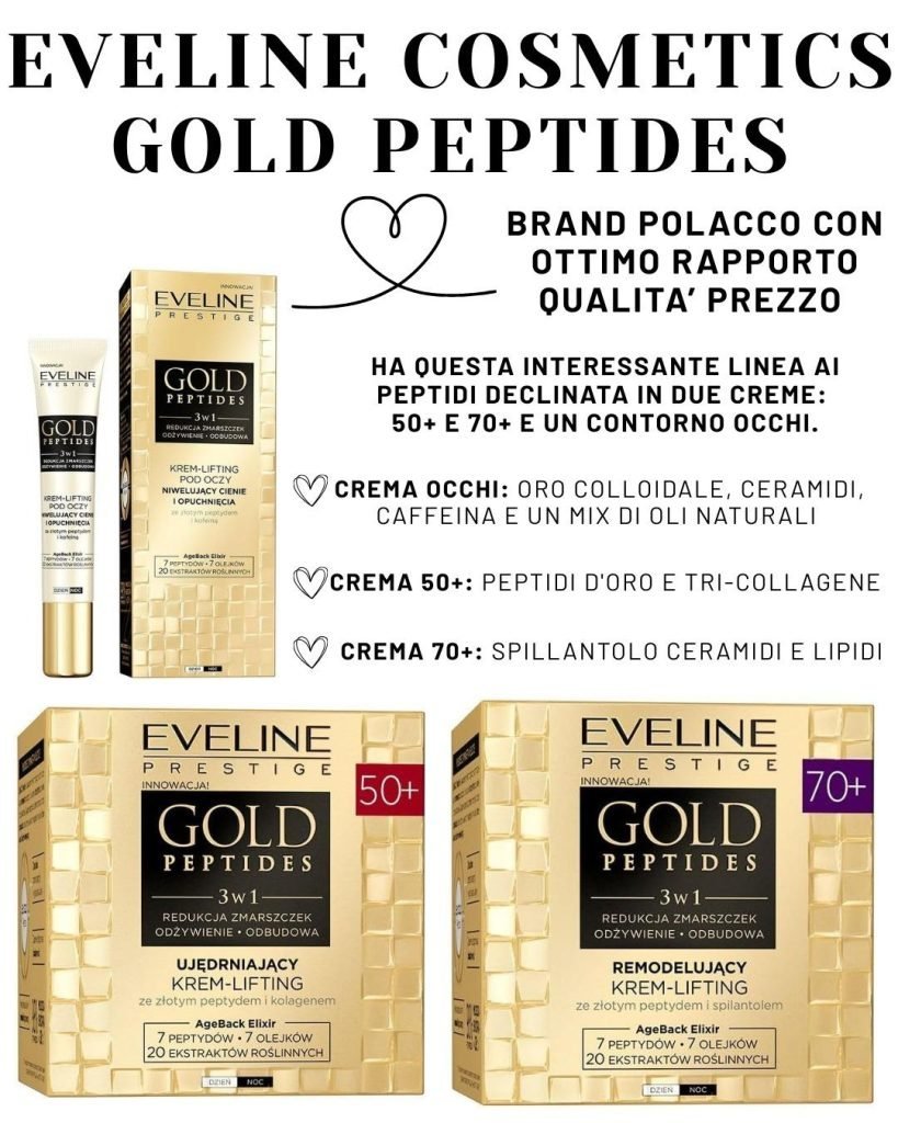 Migliori creme peptidi economiche creme eveline cosmetics