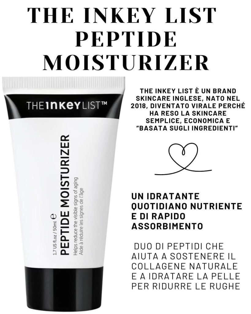 Migliori creme peptidi economiche- crema di the inkey list