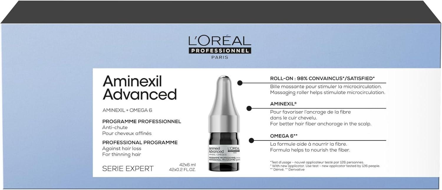 fiale aminexil advanced loreal per infoltire i capelli in menopausa