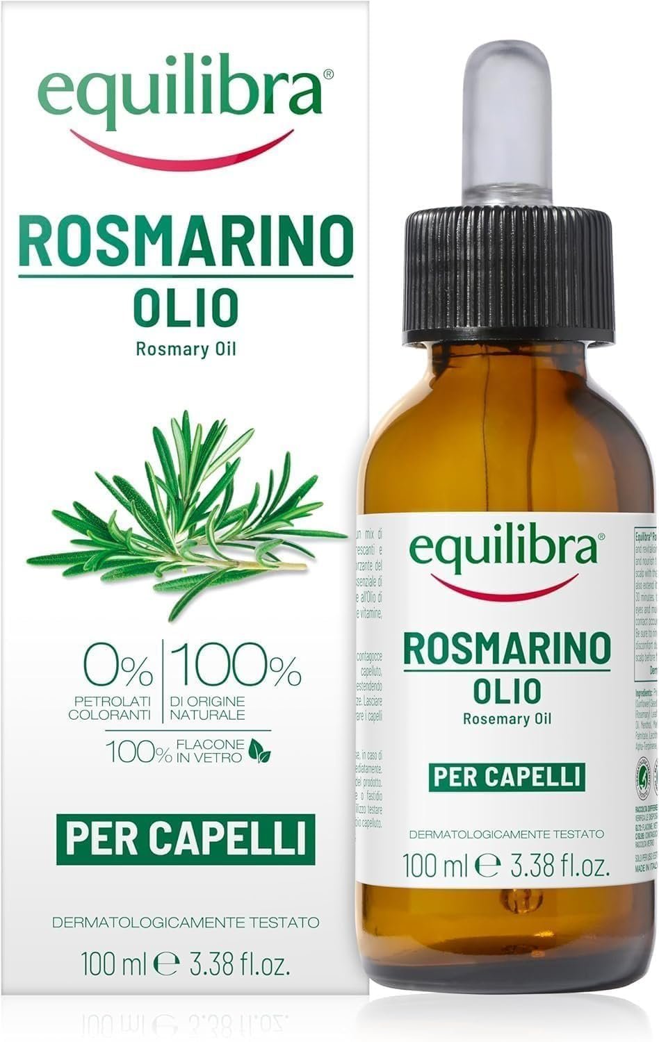 olio equilibra al rosmarino per infoltire i capelli in menopausa