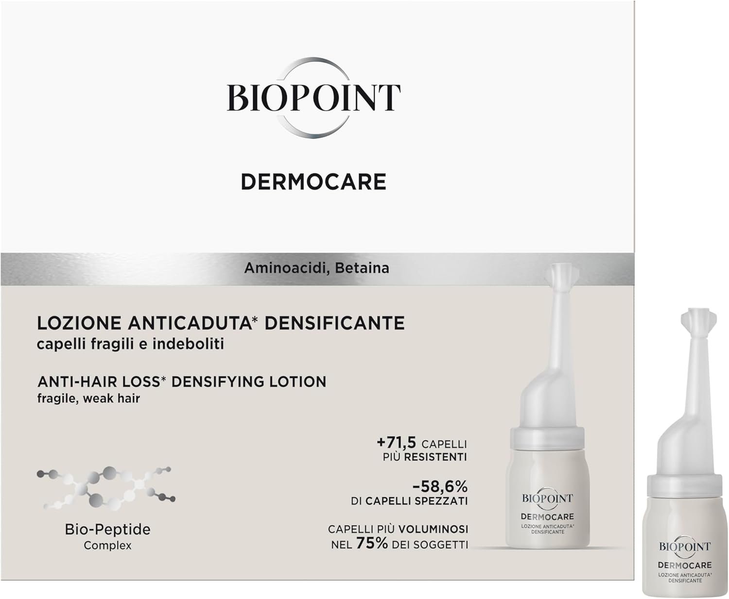 lozione anticaduta biopoint dermocare per infoltire i capelli in menopausa