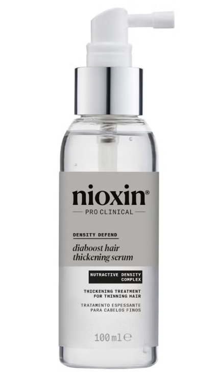 NIOXIN Diaboost Hair Thickening Serum con Caffeina Niacinamide e Oli di Menta
