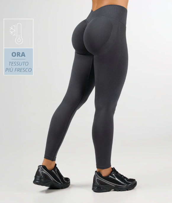 Leggings a Vita Media MuseFit Back V di Prozis