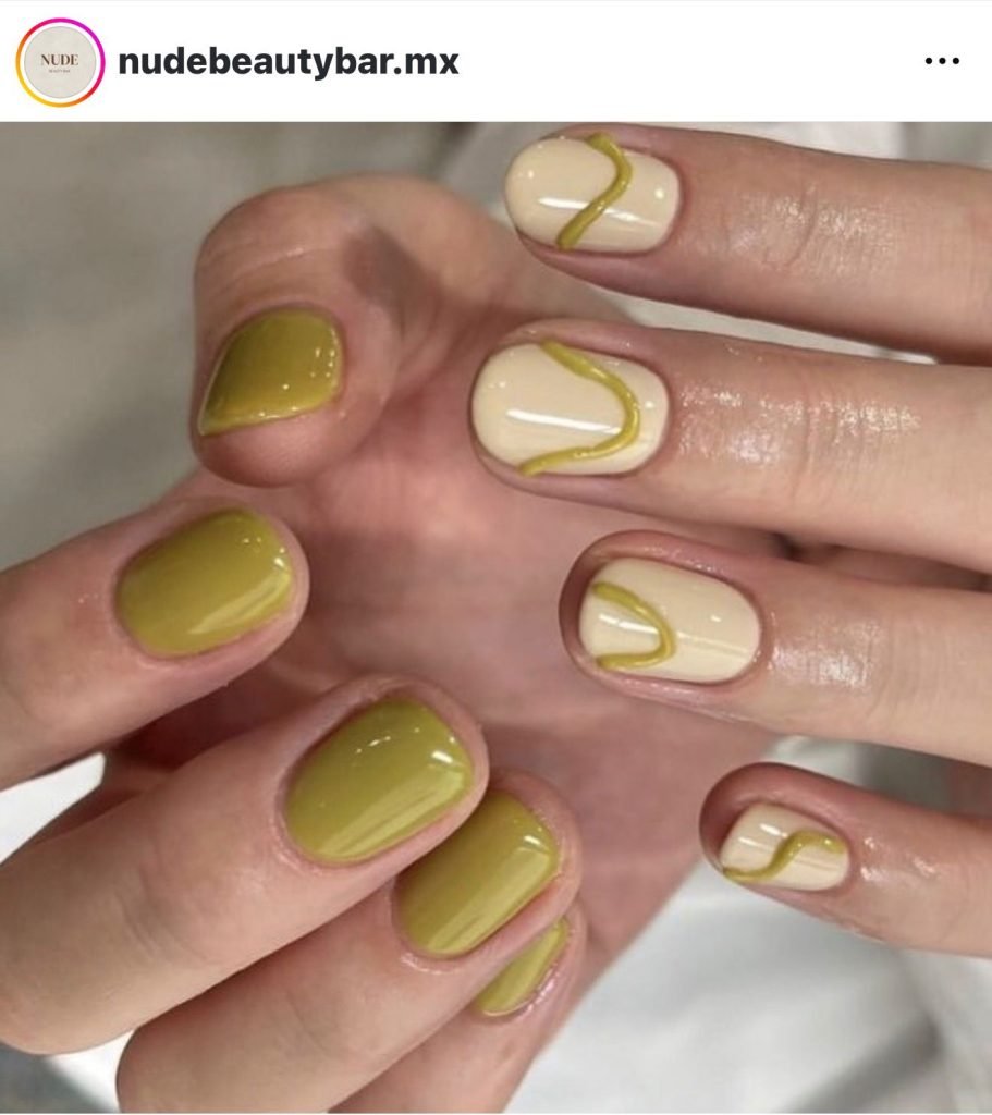 Unghie corte primavera 2026 unghie matcha