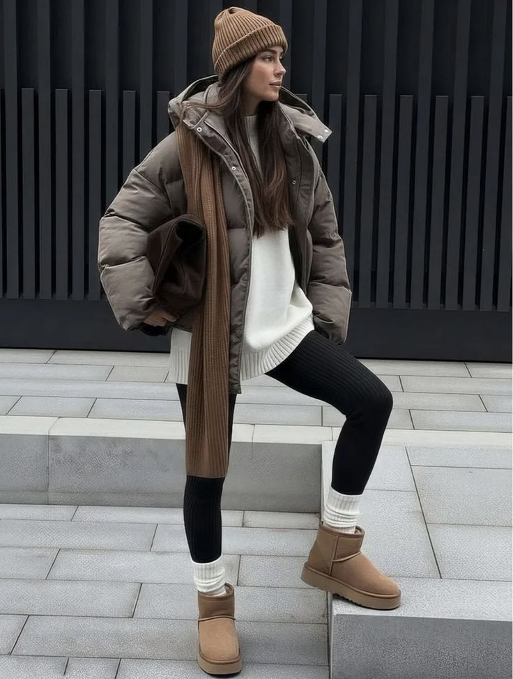 come indossare i leggings fuori dalla palestra idea di outfit indossata da ragazza cool