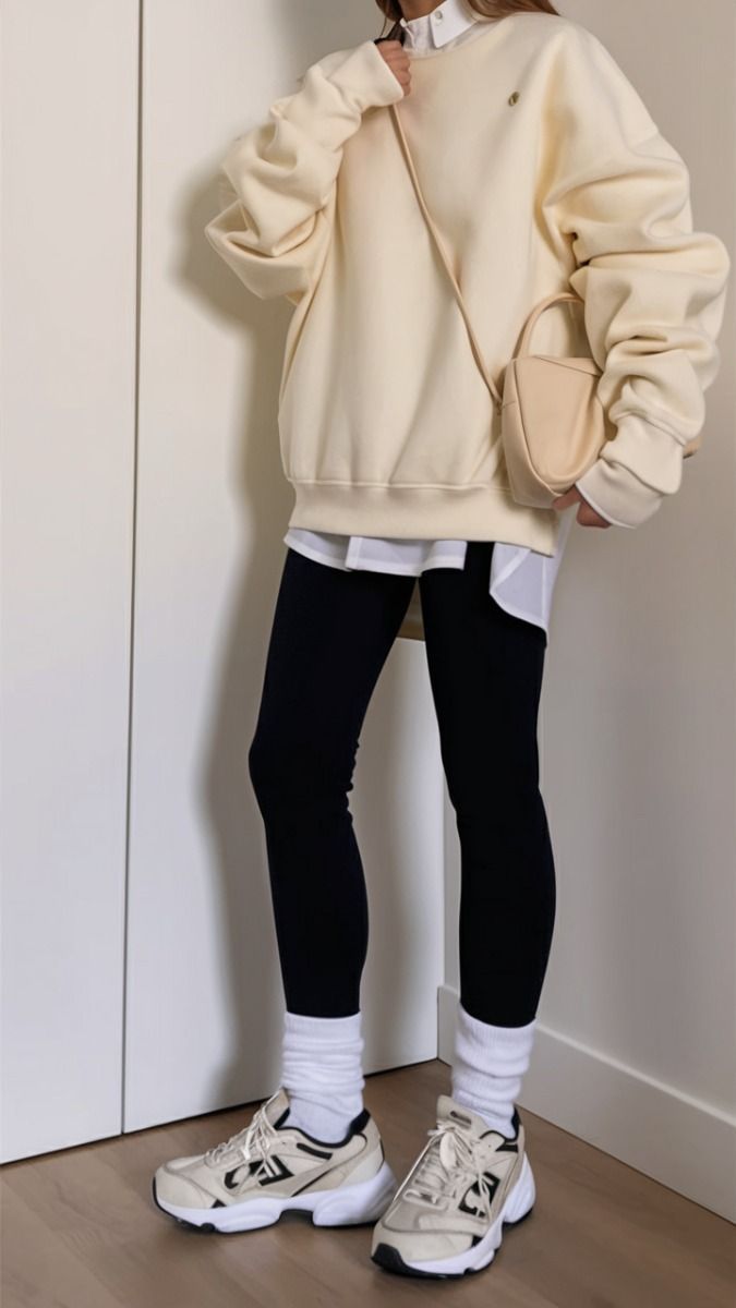 come indossare i leggings fuori dalla palestra idea di outfit indossata da ragazza cool