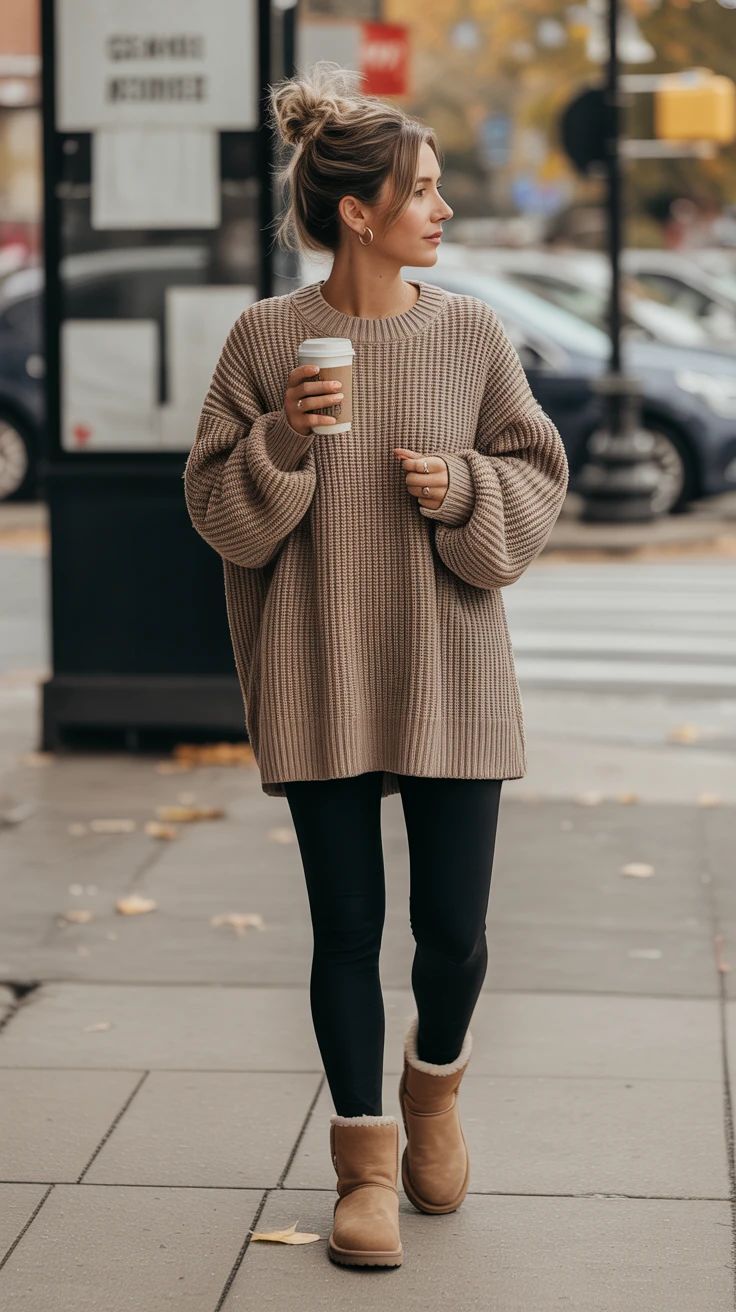 come indossare i leggings fuori dalla palestra idea di outfit indossata da ragazza cool