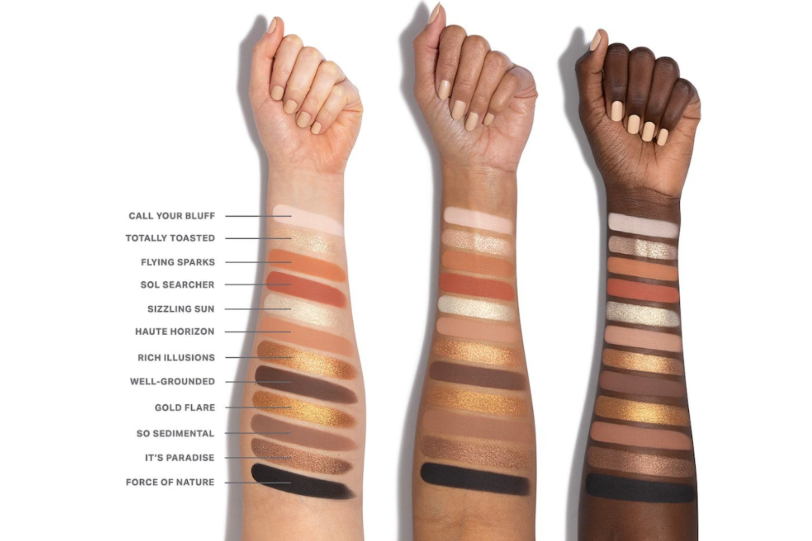 palette occhi colori naturali MORPHE – Flickering Sands Eyeshadow Palette