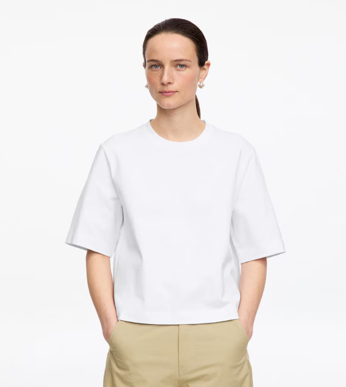 tshirt bianca perfetta ARKET SIGNATURE BOXY T-SHIRT