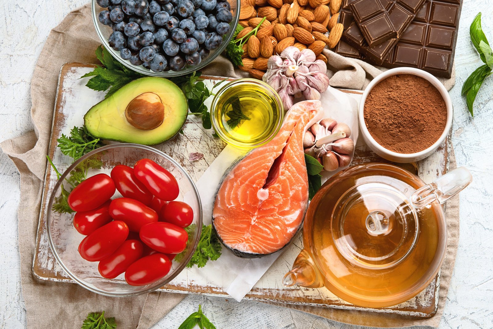 cibi che fanno bene alla pelle, Alimenti anti-invecchiamento. Alimenti ricchi di antiossidanti, vitamine e minerali.