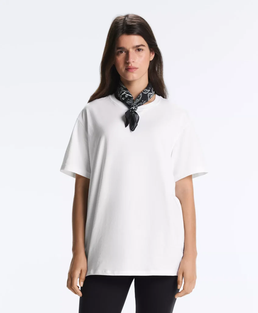 oysho tshirt bianca perfetta manica corta Oversize misto cotone