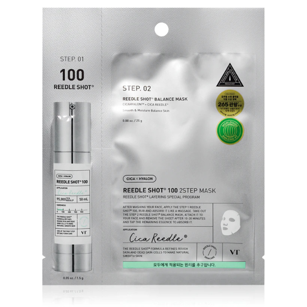 maschere con microaghi - microneedling liquido VT Cosmetics Reedle Shot 100 2-Step Mask