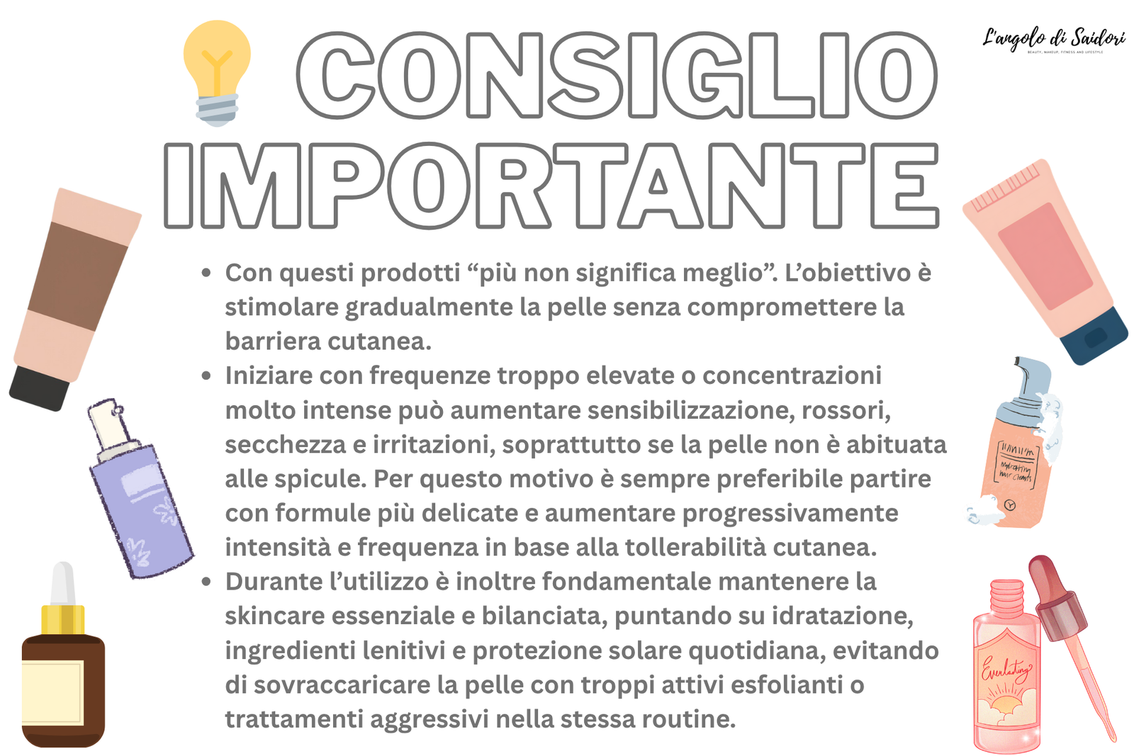 INFO GRAFICHE SULL'USO DEL MICRONEEDLING LIQUIDO CON SIERI VISO CON MICROAGHI 