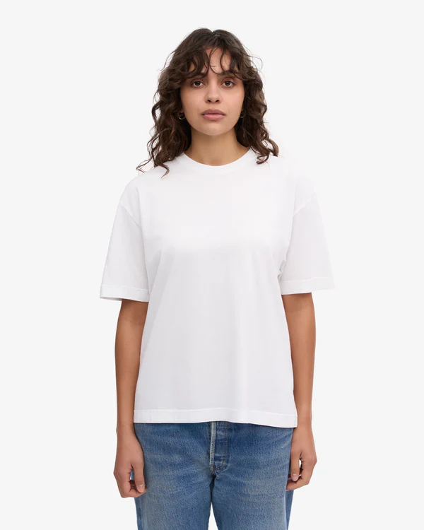 Oversized Organic T-Shirt bianca perfetta di COLORFUL STANDARD