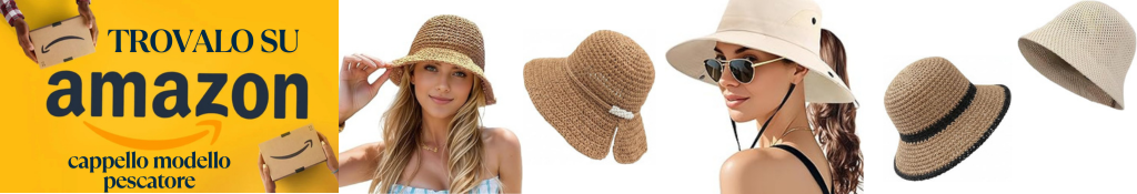 cappelli per il mare modello pescatore bucket su amazon