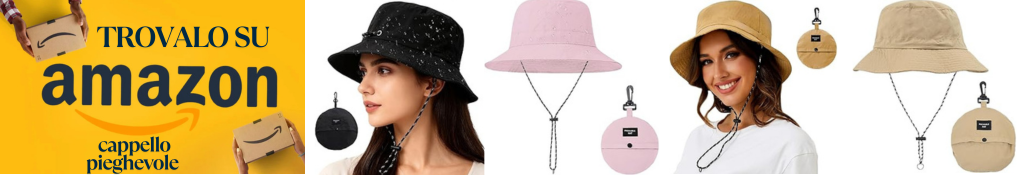 cappelli per il mare pieghevoli su amazon