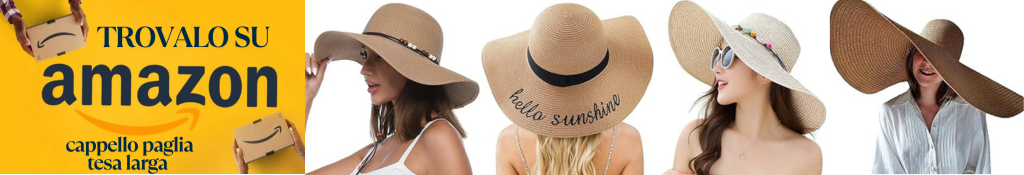 cappelli per il mare di paglia a tesa larga donna su amazon