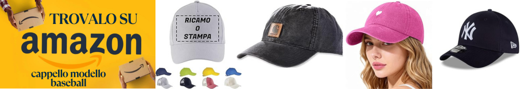 cappelli per il mare modello baseball su amazon