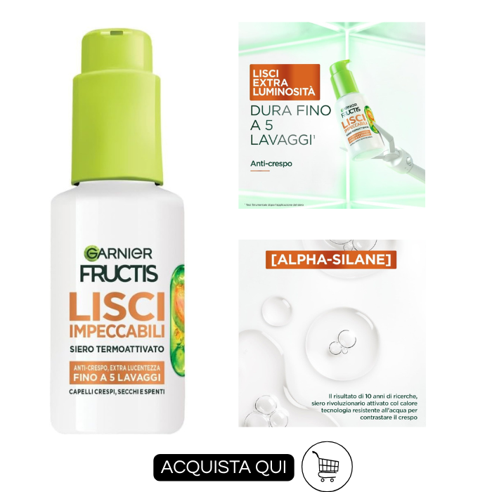 PRODOTTI ANTICRESPO CAPELLI GARNIER FRUCTIS LISCI IMPECCABILI 