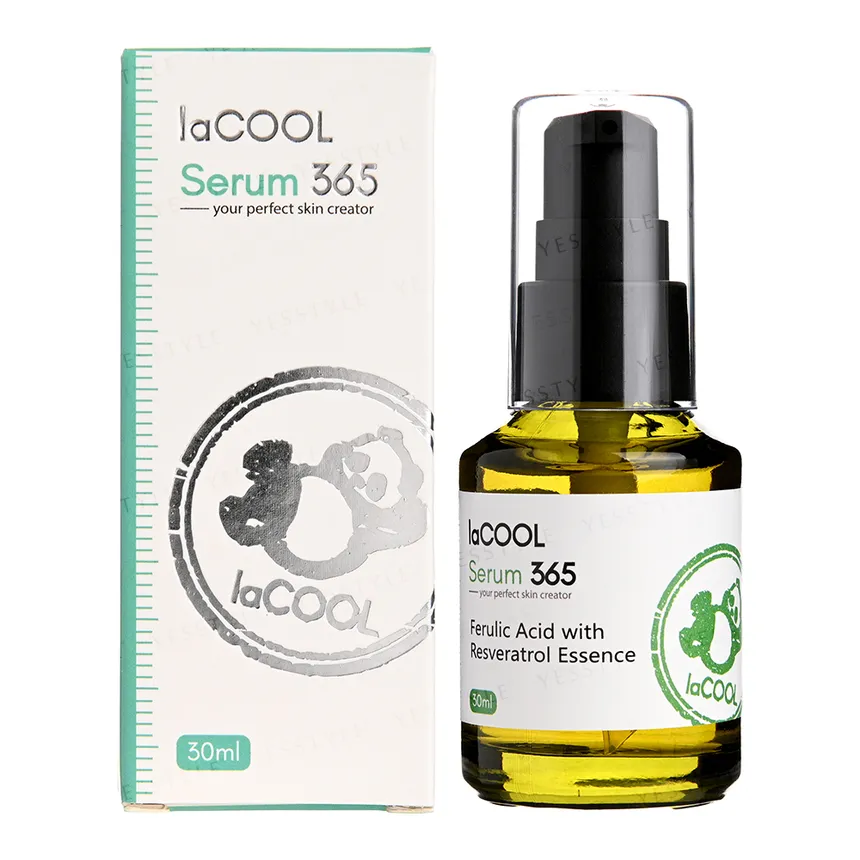 Siero antiossidante viso per l'estate al resveratrolo laCOOL Serum 365 - Ferulic Acid with Resveratrol Essence