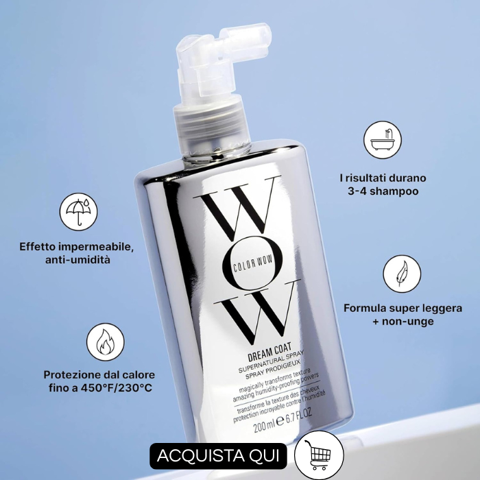prodotti anticrespo capelli wow dream coat supernatural spray 