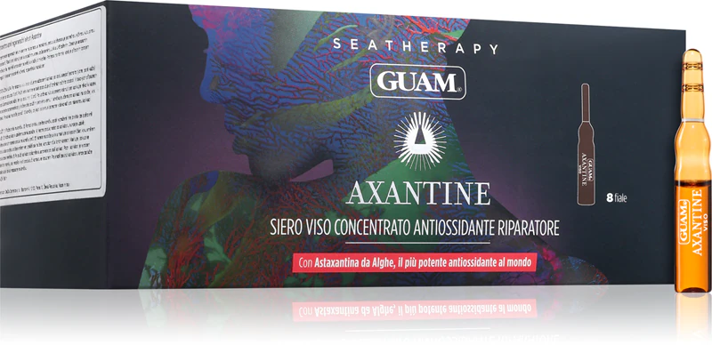 Siero antiossidante viso per l'estate alla astaxantina GUAM Astaxantine- Siero viso concentrato antiossidante riparatore
