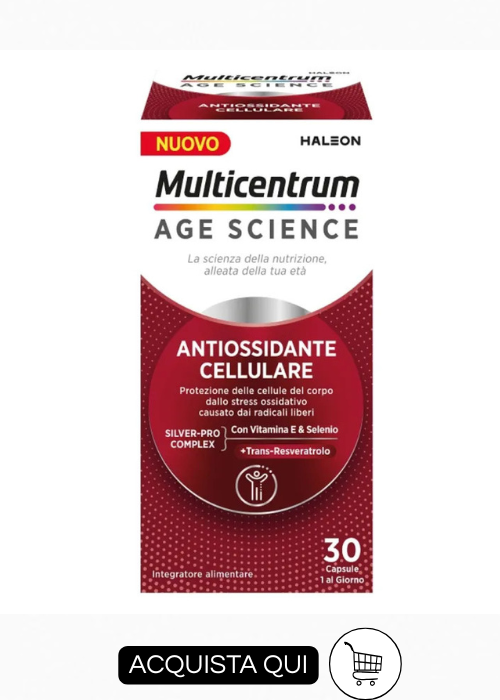 INTEGRATORI ANTIOSSIDANTI E ANTIAGE MULTICENTRUMAGE SCIENCE