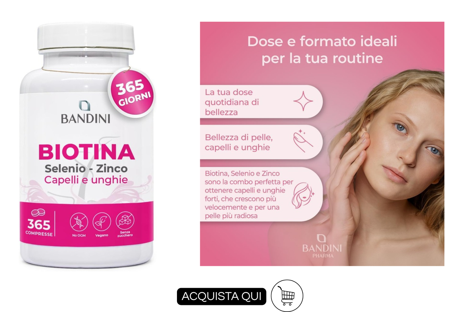 Biotina per capelli di bandini