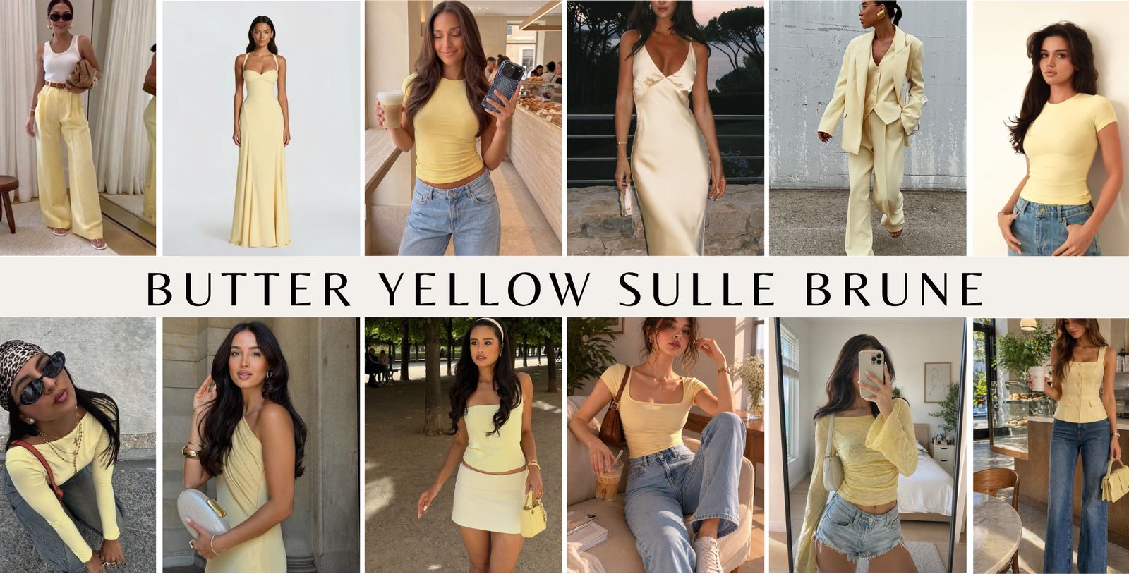 giallo burro estate 2026 idee di outfit e accessori moda su ragazze more
