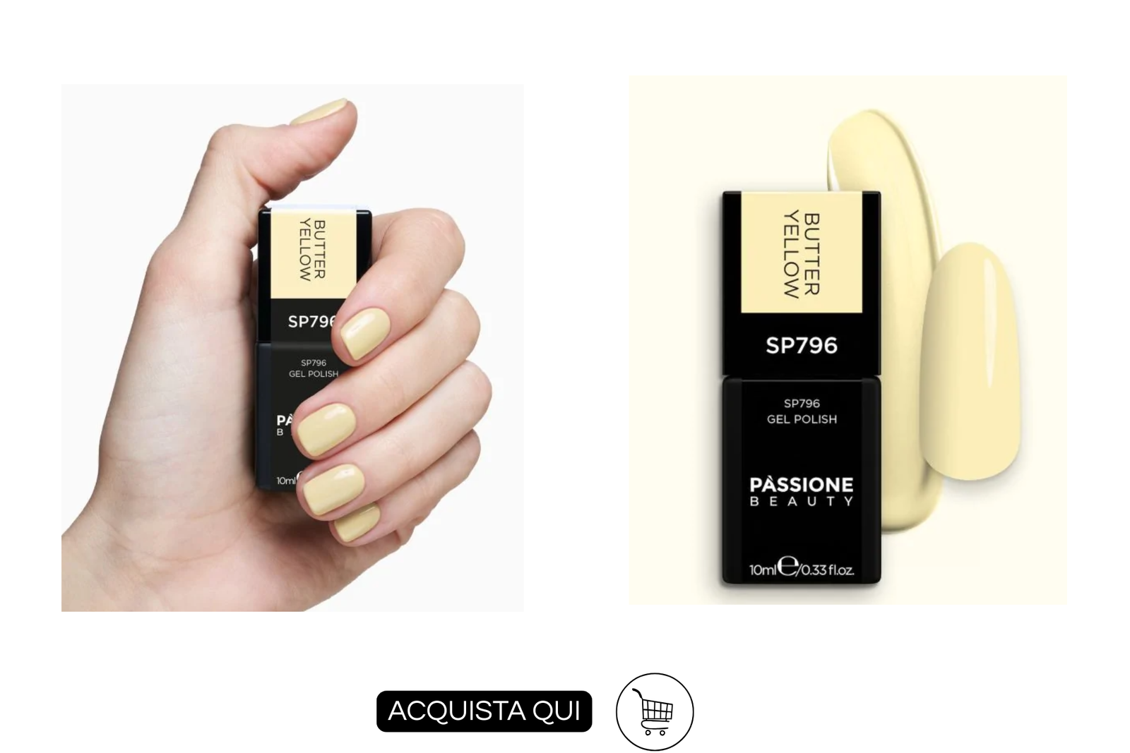 smalto giallo burro passione beauty sp796