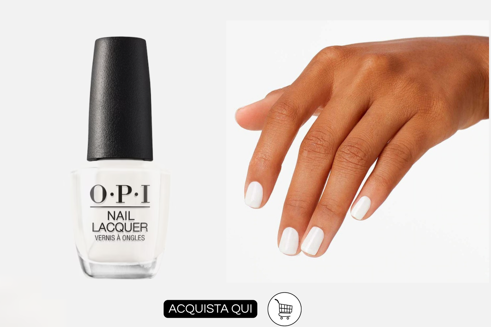 Smalto lattiginoso bianco Opi funny bunny