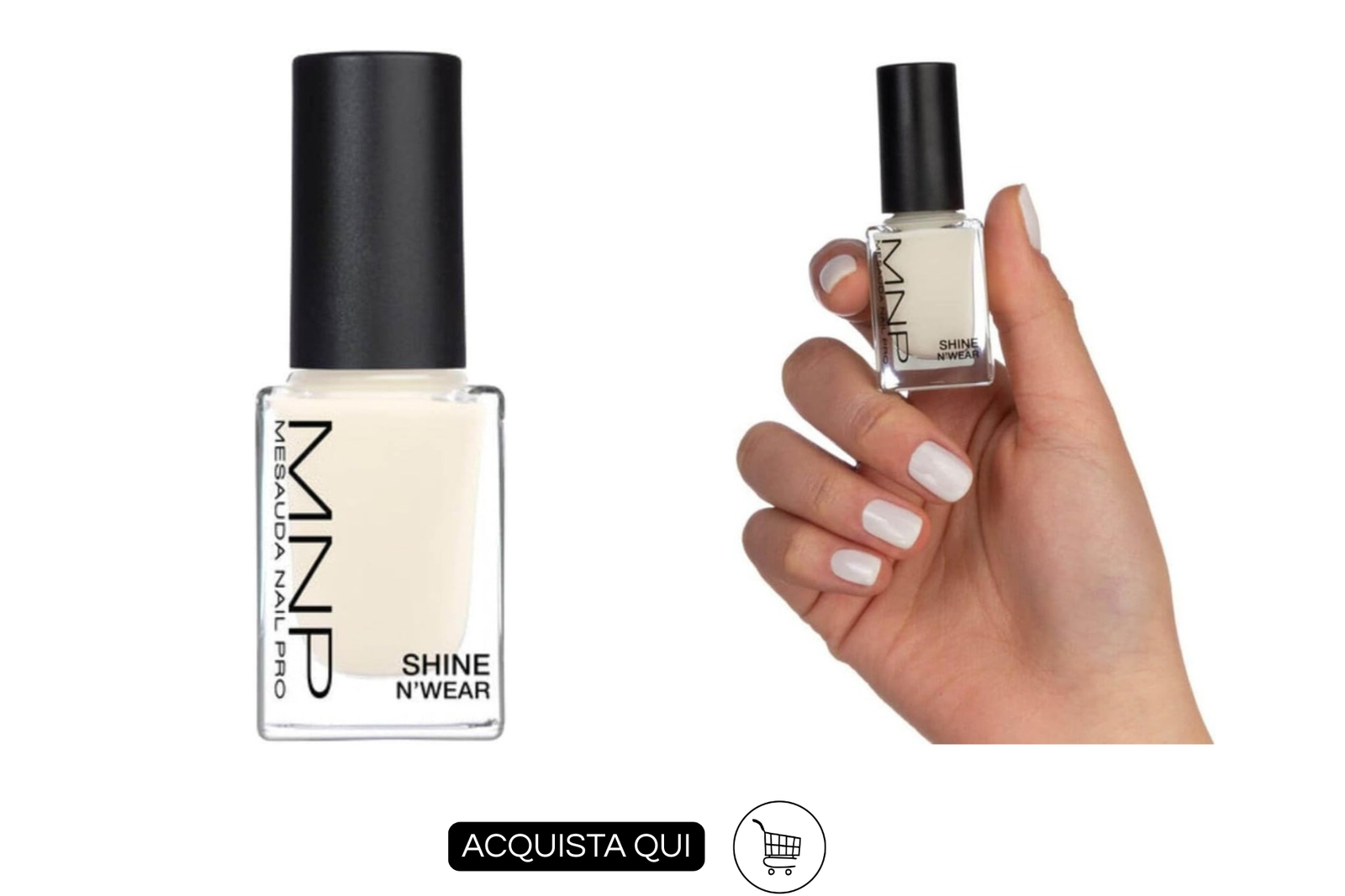 Smalto lattiginoso bianco MEASUDA SHINE N'WEAR MILKY WHITE