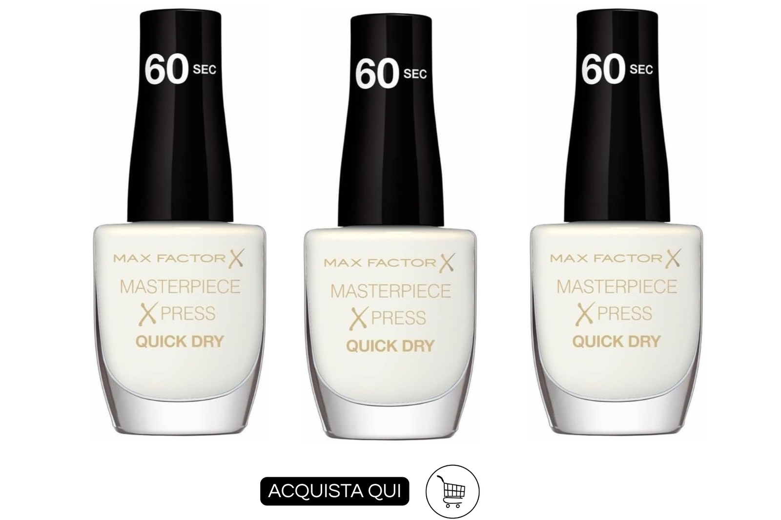 Smalto lattiginoso bianco MAX FACTOR MASTERPIECE 150 SPLIT MILK