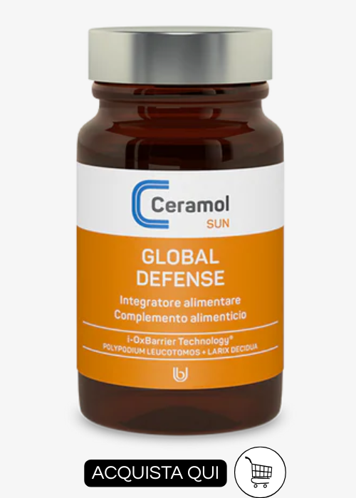 Integratori contro il fotoaging ceramol sun global defense